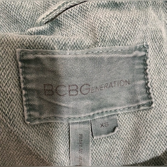 BCBGeneration Military Utility Jacket Women’s Khaki Oceanic Green Drawstring XS - Picture 11 of 11